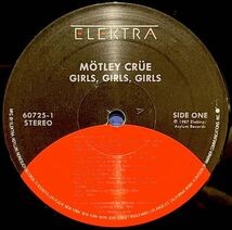 希少/美品★US Orig.★MOTLEY CRUE / GIRLS GIRLS GIRLS モトリー・クルー Elektra 1987 LPレコード_画像4