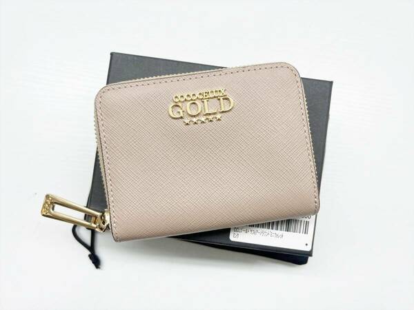 使用感なし　美品　 COCOCELUX GOLD　ココセリュックスゴールド　 ジップ　財布　コインケース　601AA0440