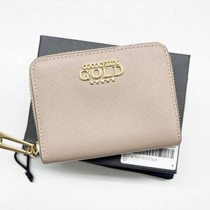使用感なし 美品 COCOCELUX GOLD ココセリュックスゴールド ジップ 財布 コインケース 601AA0440