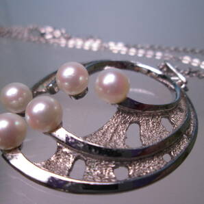 ☆TASAKI SILVER 本真珠のペンダントネックレス 共ケース付 正規品 田崎真珠の画像6
