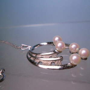 ☆TASAKI SILVER 本真珠のペンダントネックレス 共ケース付 正規品 田崎真珠の画像8