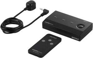 バッファロー HDMI 切替器 3入力1出力 リモコン付 【 Nintendo Switch / PS4 / PS5 メーカー動作