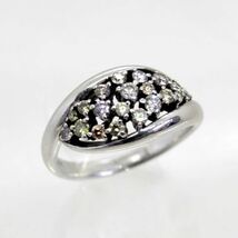 ◎中古美品◎１８金ＷＧ　ダイヤ　0.48ct　リング　12号_画像1