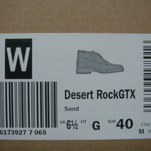 CLARKS ORIGINALS × BEAMS 「Desert Rock GTX」 サンド UK6.5 新品未使用 クラークス オリジナルス,ビームス,Desert Boot,デザートブーツの画像10