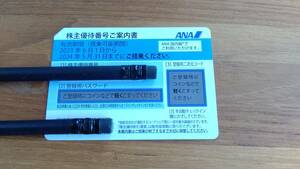 【番号通知のみ】ANA (全日空) 株主優待券☆ 使用期限　2024年5月31日☆1枚のみ