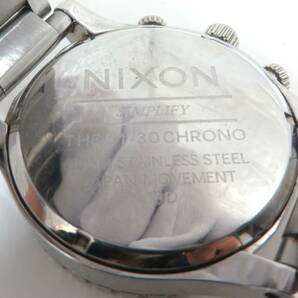 1662■NIXON ニクソン THE51-30 白文字盤 デイト メンズ腕時計 ジャンクの画像5