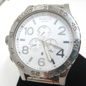 1662■NIXON ニクソン THE51-30 白文字盤 デイト メンズ腕時計 ジャンクの画像1
