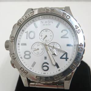 1662■NIXON ニクソン THE51-30 白文字盤 デイト メンズ腕時計 ジャンクの画像2