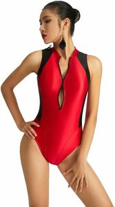 * стоимость доставки 390 иен AMORESY Eris Leotard race queen .. купальный костюм состязание Dance художественная гимнастика маскарадный костюм костюм 058(RED)L
