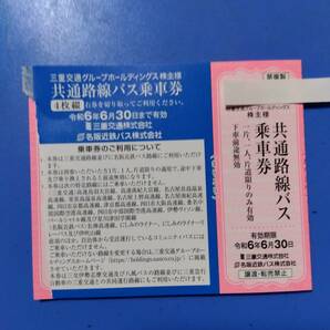 三重交通 株主優待乗車証券 共通路線バス片道乗車券 10枚  6/30  ミニレター可   paypay残高支払いは不可の画像1