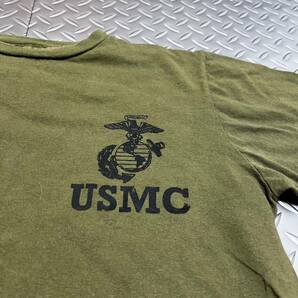 米軍放出品 Tシャツ USMC サバゲー ランニング スポーツ  吸収性抜群 OD SMALL (INV J#02)の画像2