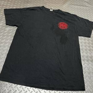 米軍放出品 Tシャツ　ランニング スポーツ　　ガイコツ　スカル　LARGE BLACK (INV K#63)