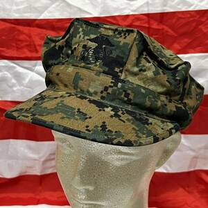 米軍 海兵隊　放出品USMC ウッドランドマーパット キャップ キャンプ アウトドア LARGE (INV M#16)