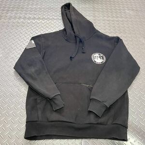 米軍放出品 パーカー　hoodie ランニング　BLACK 冬服　冬服準備　(INV X07)