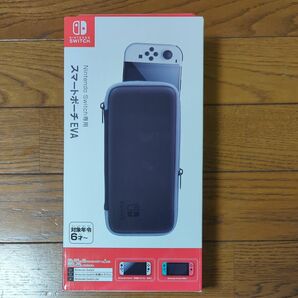 【任天堂ライセンス商品】 Nintendo Switch 専用 スマートポーチEVA ブラック×グレー