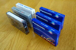  Panasonic cassette tape ( new goods 4ps.@, used 1 pcs ) TDK head cleaner ( new goods 1 pcs )