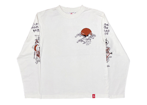 爆烈爛漫娘　完売商品！　ロングTシャツ 　OFF-WHITE　40サイズ　ちょっと難あり　RMLT-065B