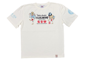 爆烈爛漫娘　半袖Tシャツ 　OFF-WHITE　46サイズ　ちょっと難あり　RMT-295