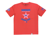 カミナリ　半袖Tシャツ 　RED　Mサイズ　試作品　KMT-204_画像1