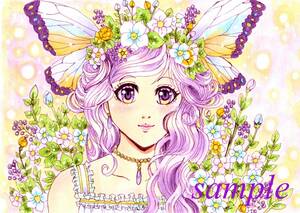 Art hand Auction ★Hand-drawn illustration Spring fairy, comics, anime goods, hand drawn illustration