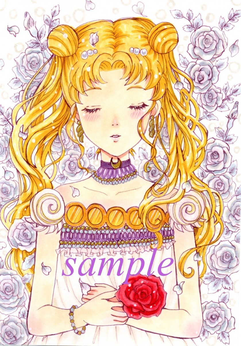 ☆Hand-drawn illustration Sailor Moon Serenity, comics, anime goods, hand drawn illustration