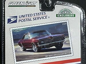 1/64 GL グリーンライト 1967 MERCURY COUGAR XR-7 GT USPS マーキュリー クーガー グリーンマシーン チェイスカー