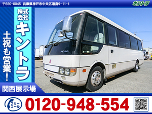 H17 Mitsubishi Fuso Rosa microbus 29 number of seats reclining moquette seat MT auto step back monitor #K2513