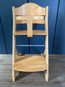 大和屋　すくすくスリムフィットチェア　ガード付　ベビーチェア　ハイチェア　木製　子供用椅子