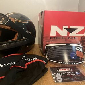 スペイン製 国内未販売 Nzi フルフェイスヘルメット Street Track 4 サイズL 新品未使用 レトロ ビンテージ カフェレーサーの画像3