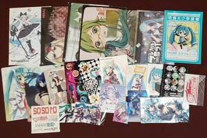 初音ミク ボカロ セット ノート 下敷きカレンダー イラスト シール ポストカード ブロマイド 巾着 マジカルミライ 雪ミク