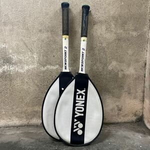 ヨネックス　軟式テニスラケット　NEWSPOINT　木製フレーム　2本セット