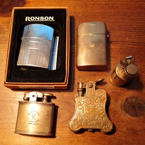 【送料無料】ジャンク ロンソン オイルライター RONSON オマケ付き バンジョー スタンダード ビンテージ 喫煙具の画像1