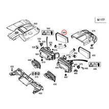 純正OEM MANN製 ベンツ W463 W222 G63 S63 S63_4MATIC+ エアフィルター/エアクリーナー/エアエレメント 右側 1770940100_画像2