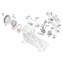 [半年保証]GRAF製 ベンツ W169 W245 A180 A200 B180 B200 ウォーターポンプ ガスケット付き2662000720 2662000820_画像2