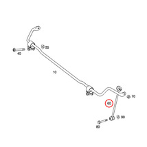 純正OEM LEMFORDER製 ベンツ W204 C180 C200 C250 C300 C350 C63AMG リア/リヤ スタビライザーリンク/スタビリンクロッド 左側 2043200589_画像2