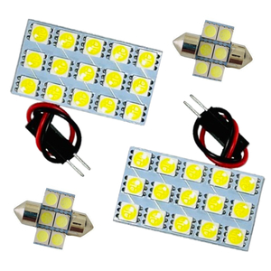 バモス LED ルームランプ HM1 HM2 [H11.6～] ホンダ 4点セット 室内灯 カスタム パーツ 車内灯 ホワイト