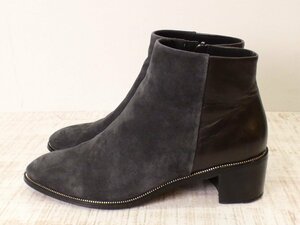 manyumanu 2 color short boots [L's(24)/ ash * black /S rank ]b4C