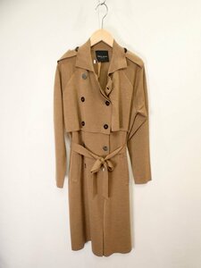 ro belt collie naroberto collina knitted trench coat [L's(S)/15 ten thousand jpy / beige / unused ]b4AE