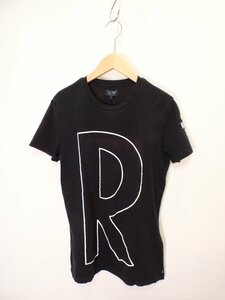  Armani A/J [R] короткий рукав футболка [L's(S)/ черный /S разряд ]b4D