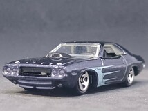 ◆ホットウィール/Hot Wheels(約1/64)◆'70 ダッジ チャレンジャー(濃紺)◆ルース/小傷有★夢屋HW057★_画像1