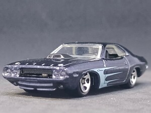 ◆ホットウィール/Hot Wheels(約1/64)◆'70 ダッジ チャレンジャー(濃紺)◆ルース/小傷有★夢屋HW057★