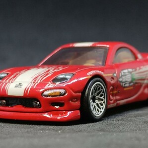 ◆ホットウィール/Hot Wheels(約1/64)◆'95 マツダ RX-7(FD3S/ワイルドスピード)◆ルース/傷少良品★夢屋HW059★の画像1