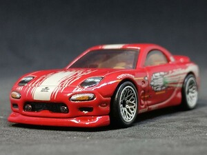 ◆ホットウィール/Hot Wheels(約1/64)◆'95 マツダ RX-7(FD3S/ワイルドスピード)◆ルース/傷少良品★夢屋HW059★