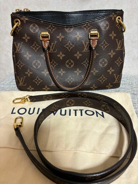 LOUIS VUITTON ショルダーバッグM41218　パラスBB　モノグラム・キャンバス×ノワール　ハンドバッグ　