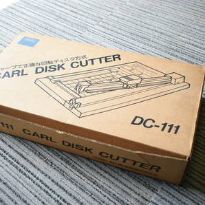 CARL DISC CUTTER ディスクカッター DC-111 手動 ペーパーカッター A4 裁断幅310㎜ PPC用紙40枚 裁断機 事務用品 オフィスの画像6