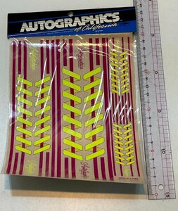 [ unopened ]AUTOGRAPHICS[ red & yellow ] sticker auto graphics radio-controller sticker 