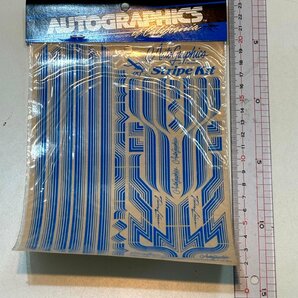 【未開封】AUTOGRAPHICS【ブルー ライン】 ステッカー オートグラフィックスの画像1