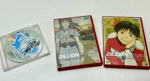 USED ZILLION 赤い光弾 ジリオン DVD セット Disc. 1・3・4 タツノコプロ SF アクション 日本テレビ系 第1弾