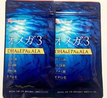 ◆送料無料◆オメガ3 約6ヶ月分(2025.9~ /約3ヶ月分×2袋) DHA&EPA&ALA オーガランド サプリメント_画像1