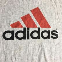 USA製 90s adidas Tee グレー×レッド×ブラック半袖 MADE IN USA 90年代 アディダス_画像5